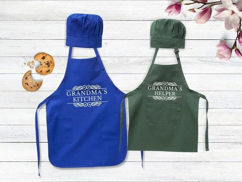 Grandma's Kitchen Grandma's Helper Apron, Baking Gift Set, Cute Gift for Mother's Day, Gift for Grandma, Houswarming Gift for Her