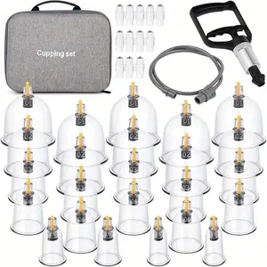cupping Set Professional Chinese AcupoinCupping Sets Portable Suction Hijama Cupping Set with Vacuum Magnetic Pump Cellulite Cupping Massage Kit Travel Case