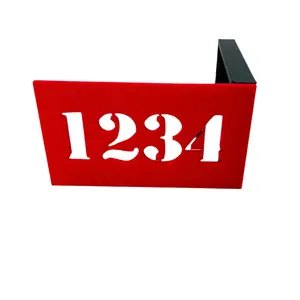 Custom Number Mailbox Flag for Stone or Brick Mailboxes