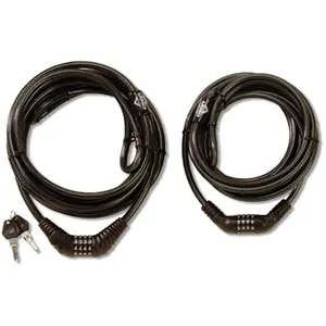 212 MAIN Lasso 559002 Kong Steel Cable Tour Kayak Lock, Heavy Duty Combination Anti-Theft Motorcycle Security Lock