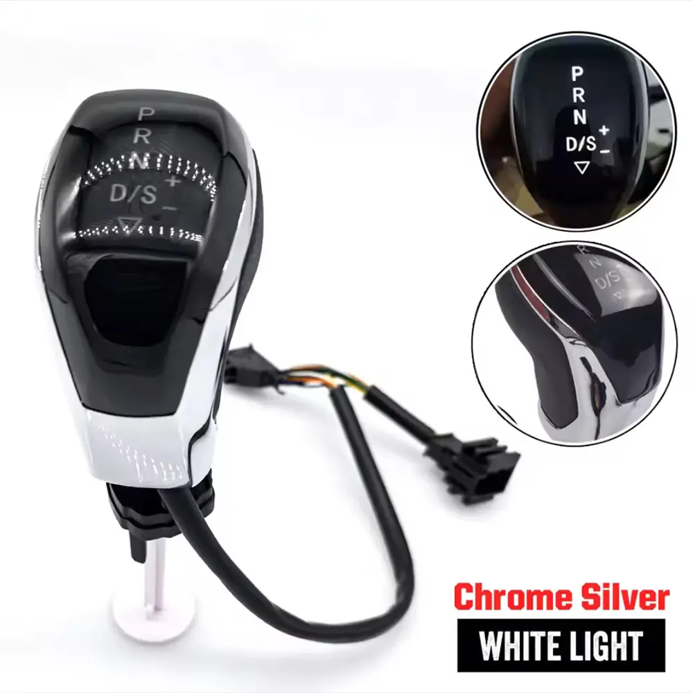 Electroplated glossy leather - white light