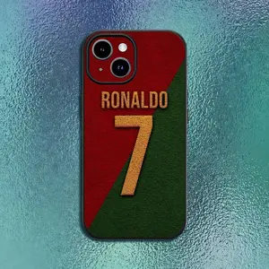 Football C-CR7 R-Ronaldo 7 Phone Case For iPhone 17 Air 16,15,14,13,12,11,Pro,MAX Plus Classic Black Soft Shell