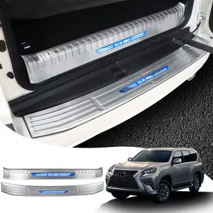 For Lexus GX460 2010-2023 Upgraded Rear Bumper Protector Tailgate Sill Cover Trunk Step Guard Stainless Steel Accessories Modification