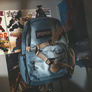 Jansport New  Backpack, Large Capacity Lightweight Travel Backpack for Outdoor and Student Use Peter's style blue