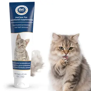 Cat Hairball Remedy Probiotic Chicken Flavored Nutritional Supplement for Digestive and Gut Health Hypoallergenic Thickened Pet Grooming Wipes breath freshener