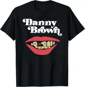 New Shirt Danny Brown Rapper Hip Hop Logo Black T-shirt