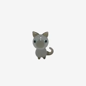 Handmade Lampwork Glass Figurine - Cat