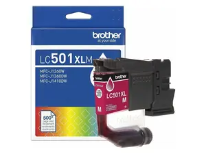Brother LC501XLM High Yield Magenta Ink Cartridge 1260, 1360, and 1410 Printers
