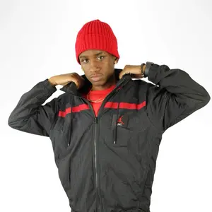 Red Satin-Lined Beanie