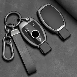 Tpu Car Key Case Cover 3 Buttons for Mercedes-Benz A/b/g/r-Class/gla/glk/w176/w204/w251/w463, Durable & Stylish Protection, Car Key Holder