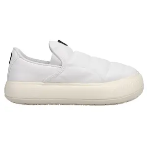 PUMA Womens Mayu Quilted Slip On Sneakers Shoes Casual - White