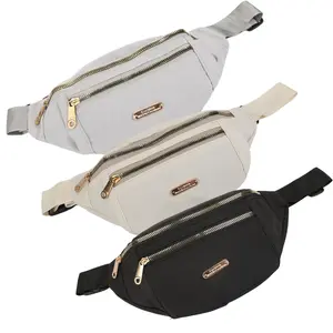 3-Pack Women's Lightweight Nylon Belt Bag with Adjustable Strap & Large Capacity - Zipper Closure Suitable for Running, Hiking, Belt for Gym, Outdoor, Daily Use