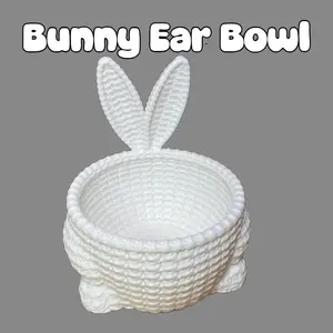 Cute Bunny Bowl Easter Decor | Candy Holder Basket | Aesthetic Desk Organizer Gift