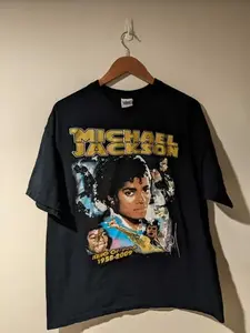 Vintage Men'S 2009 Michael Jackson Rap Memorial T-Shirt Retro Rare Collectible Vintage 90s Style Unisex Tee, Retro Music Fan Gifts