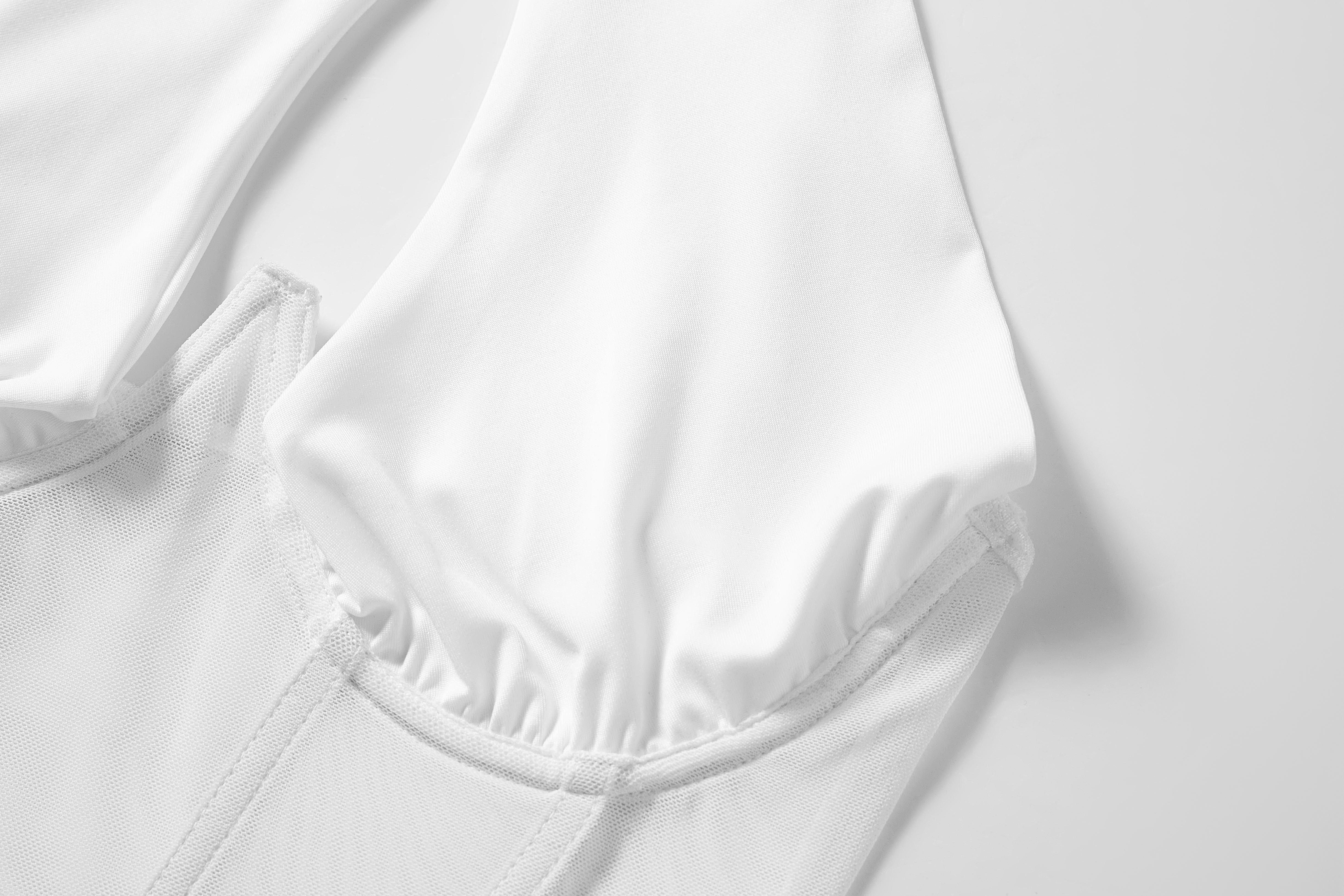 GBELLA Women’s Sleeveless Bodysuit, Viral Crisscross Neckline Mesh Slim Fit Breathable Stretchy, Top Womenswear Clothing Lingerie, Perfect for Beach Vacation Summer Outfits Fashion Item Holiday Gifts