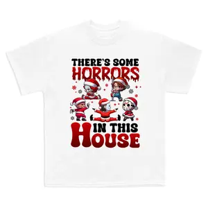 There’s Some Horrors In This House Shirt, Retro Halloween Christmas Shirt, Funny Halloween Christmas Sweatshirt, Trendy Halloween Gift, Christmas Party Shirts