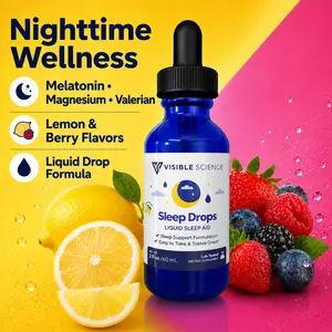 Sleep Drops | Melatonin, Magnesium & Valerian Liquid Drops | 2 fl oz