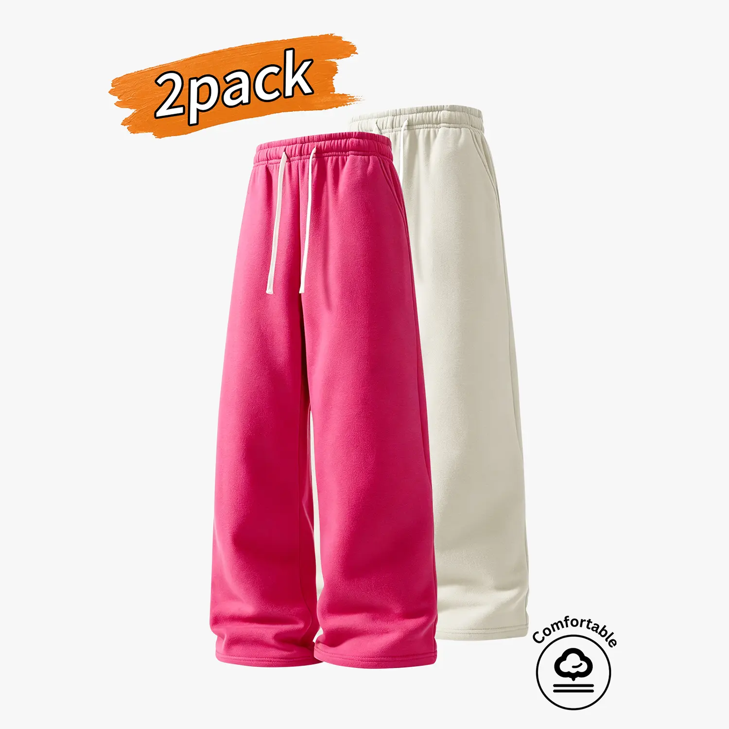 Rose red + apricot