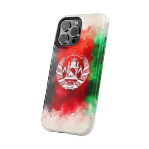 Country Afghanistan Flag Design Tough Phone Case for iPhone 15 14 13 12 11 Pro Plus Pro Max X XS XR