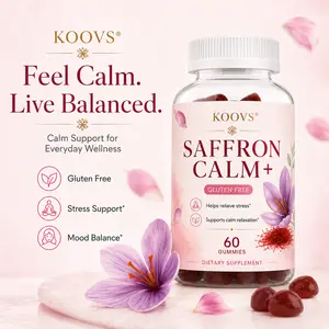 KOOVS Saffron Supplement for Mental Clarity, Digestion, Positive Mood & Blue Light Eye Health - Vegan