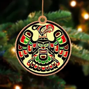 Thunderbird Native American - Unique Christmas Gift Decor Flat Acrylic Decoration Transparent Lightweight Ornament