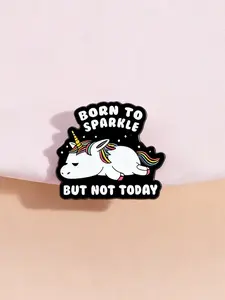 Rainbow Horse Brooch Pin, Dreamy Contrast Cute Vintage Style Badge, Humorous Daily Accessory, Backpack Hat Decoration, Fun Gift for Best Friends