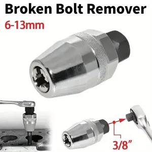6-13mm Broken Bolt Extractor Set, Metal Damaged Stud Remover Tool, for Impact Wrench & Ratchet, Non-Electric Manual Operation