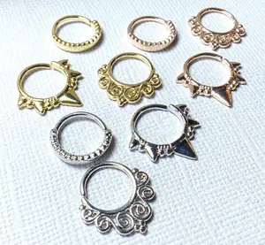 3pc Value Pack: 16g Bendable Design Septum / Cartilage Rings w/free Retainer!