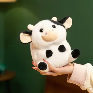 Super Cute Palm Pets Plush Toys Stuffed Mini Mouse Owl Cow Doll Delicate Handmade Cartoon Animal Toys Office Desktop Decor
