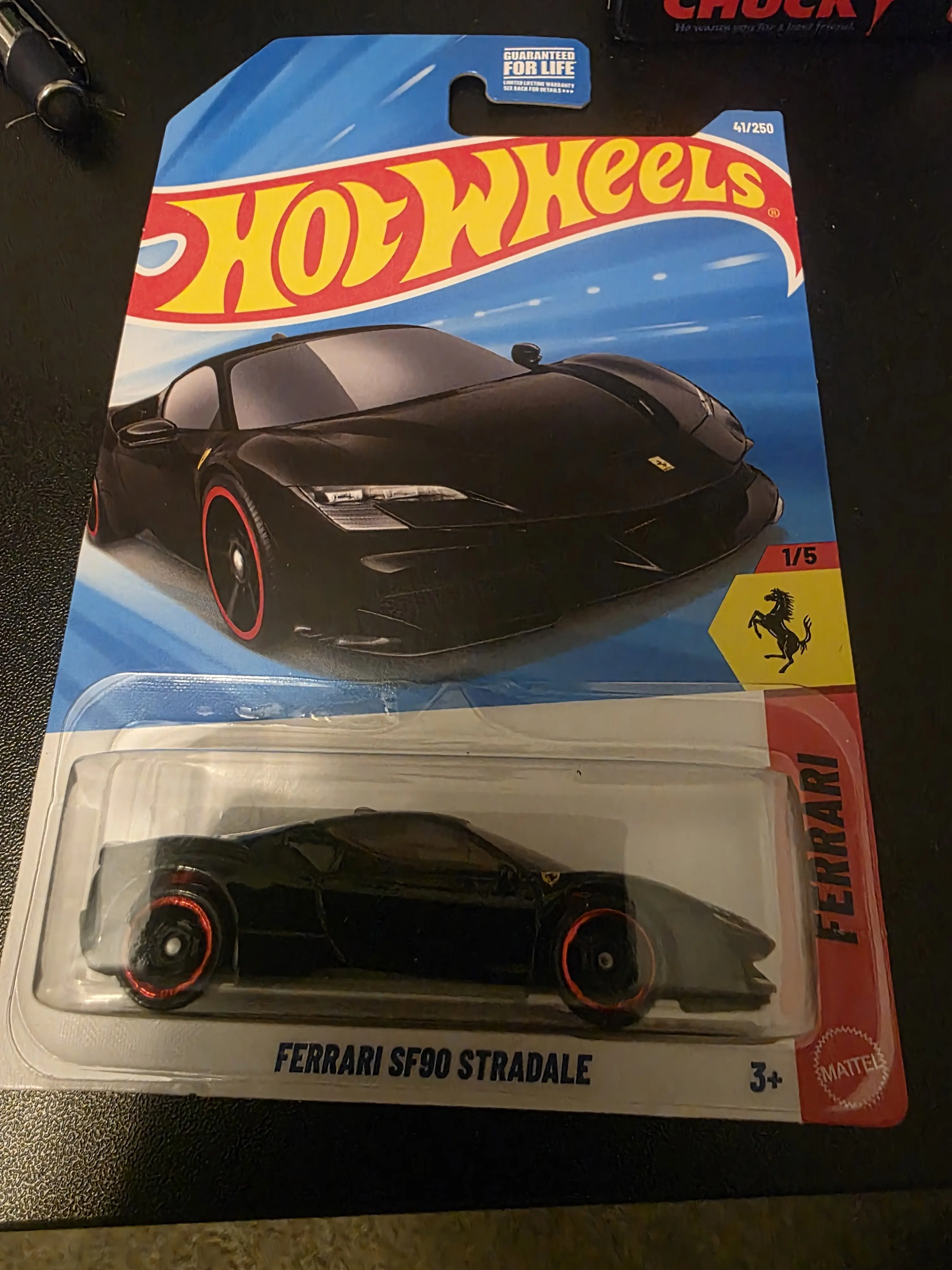 Hot Wheels Ferrari SF90 Stradale 1/5 Scale Die-Cast Model Car for Collectors and Enthusiasts