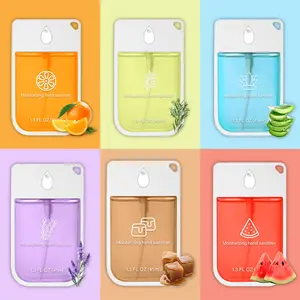 6 pcs/set Moisturizing Hand Sanitizer Spray, Travel Size Liquid Formula, Non-Irritating & Formaldehyde-Free, Suitable for All Skin Types, Halloween gifts, Christmas gifts, New Year gifts, Hygiene Products