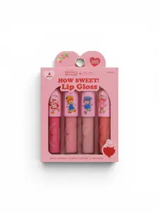 Celavi Strawberry Shortcake 4pc Lip Gloss Set