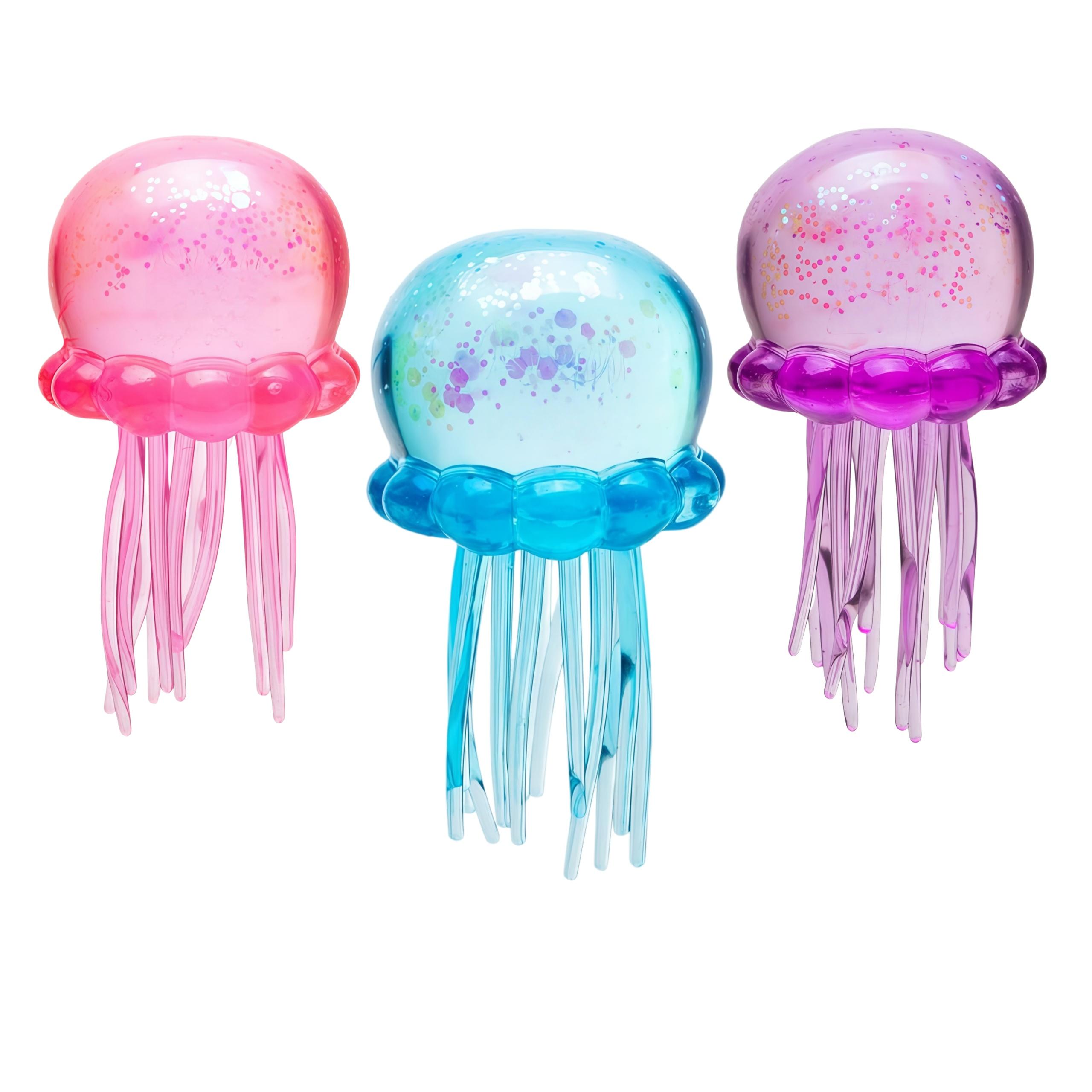 Jellyfish Squeeze Stress Ball, Soft Fidget Toy for Anxiety Relief, Quiet Sensory Play for Kids & Adults
