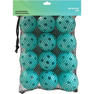 Mini Popper Plastic Baseballs, Made of Impact-Resistant and Rebounding Material, Perfect Practice Baseballs & Hitting Ball Training