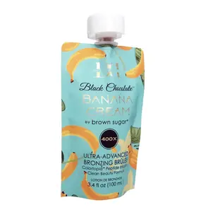 BLACK CHOCOLATE BANANA CREAM BLACK 400X BRONZER 3.4 OZ TANNING LOTION