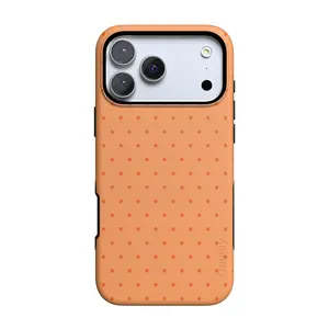 Casely iPhone 17 Pro Case | On the Dot | Orange Polka Dot | Bold Protective Design | Compatible with MagSafe
