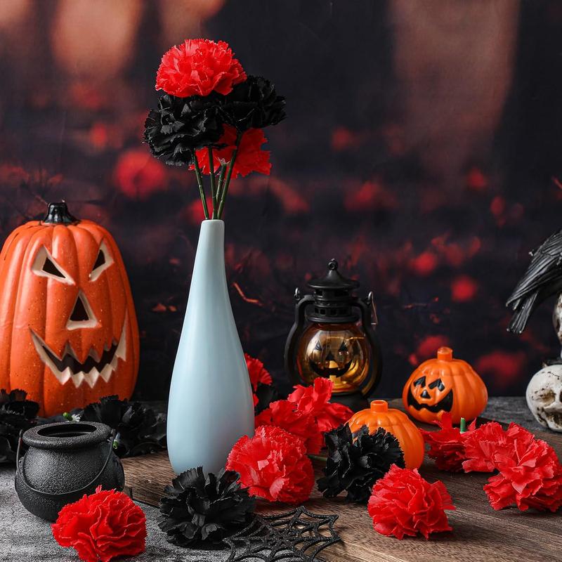 Day of The Dead Marigold Flower Halloween Flowers Bulk Artificial Dia De Los Muertos Decorations for Halloween Decor Party Floral