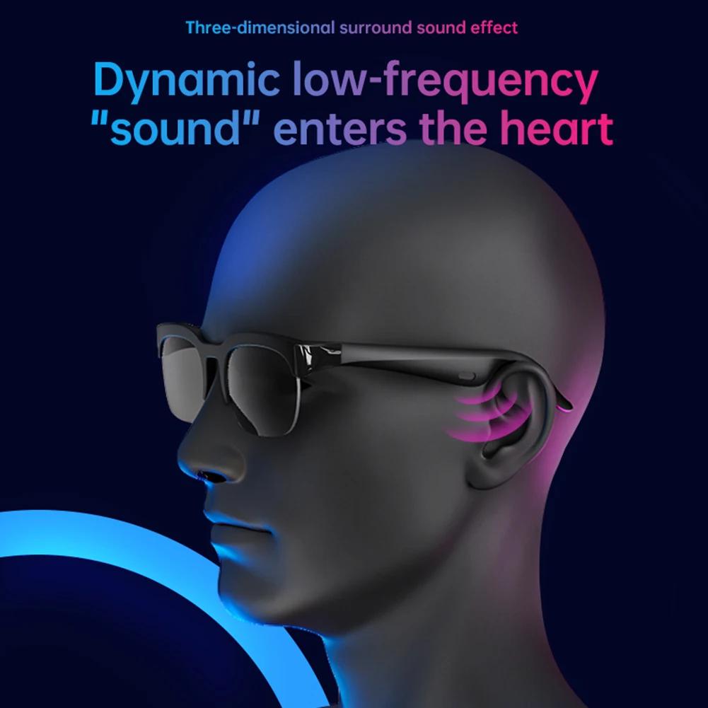 3 In 1 Smart Glasses Men Women WiFi Bluetooth Music Call Translator Sunglasses UV Protection Outdoor Sports Headphones Glasses