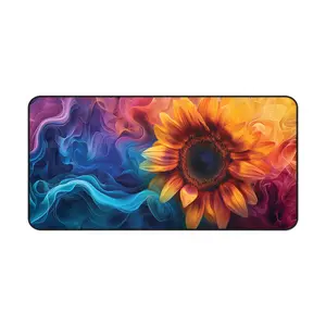Sunflower vibes, workstation glow-up  #DeskMatGoals non-slip rubber base rectangle large game mouse pad glorious mousepad