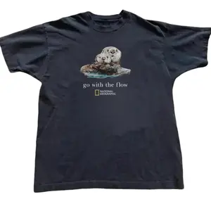 National Geographic Otter Pattern T-shirt, Unisex, Holiday Gift