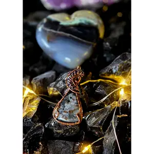 Simply Elegance – Glowing Yooperlight & Rainbow Bead Pendant