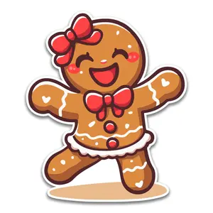 Gingerbread Woman Sticker