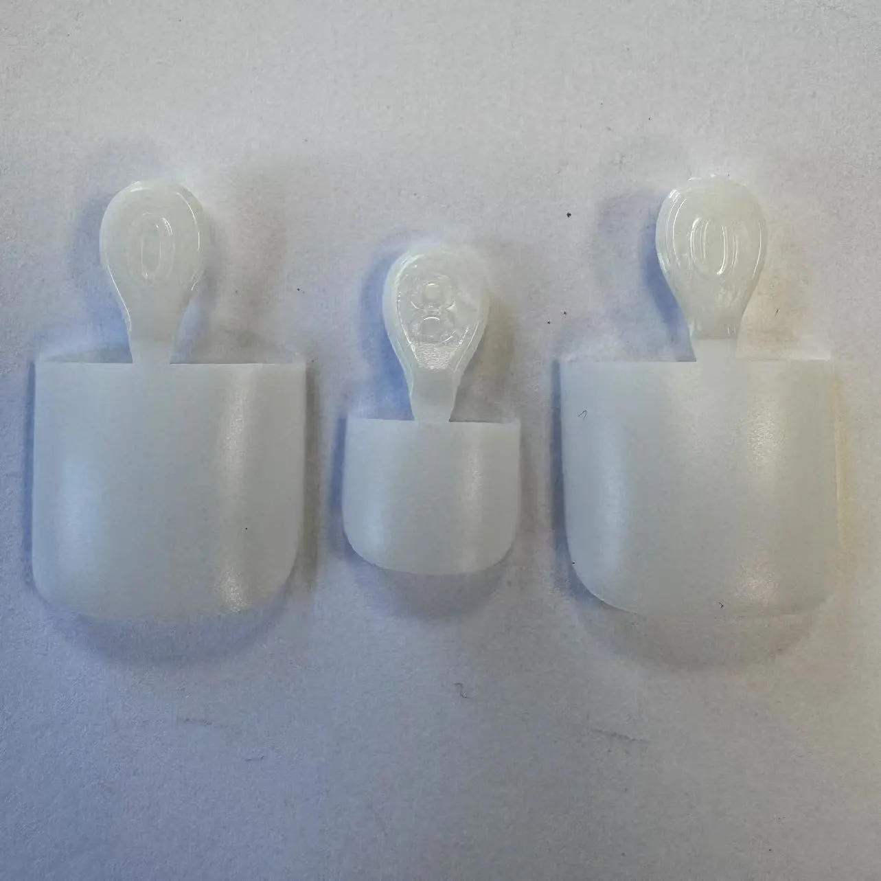 Short Sharp Square Pure Color Toe MILKY WHITE