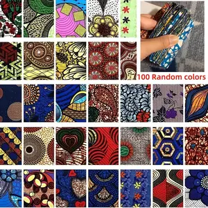 100pcs African printed squares, non-repeating patchwork fabric bundles, African wax print cotton Ankara, for DIY sewing fabric, handmade accessories, handmade sewing fabric