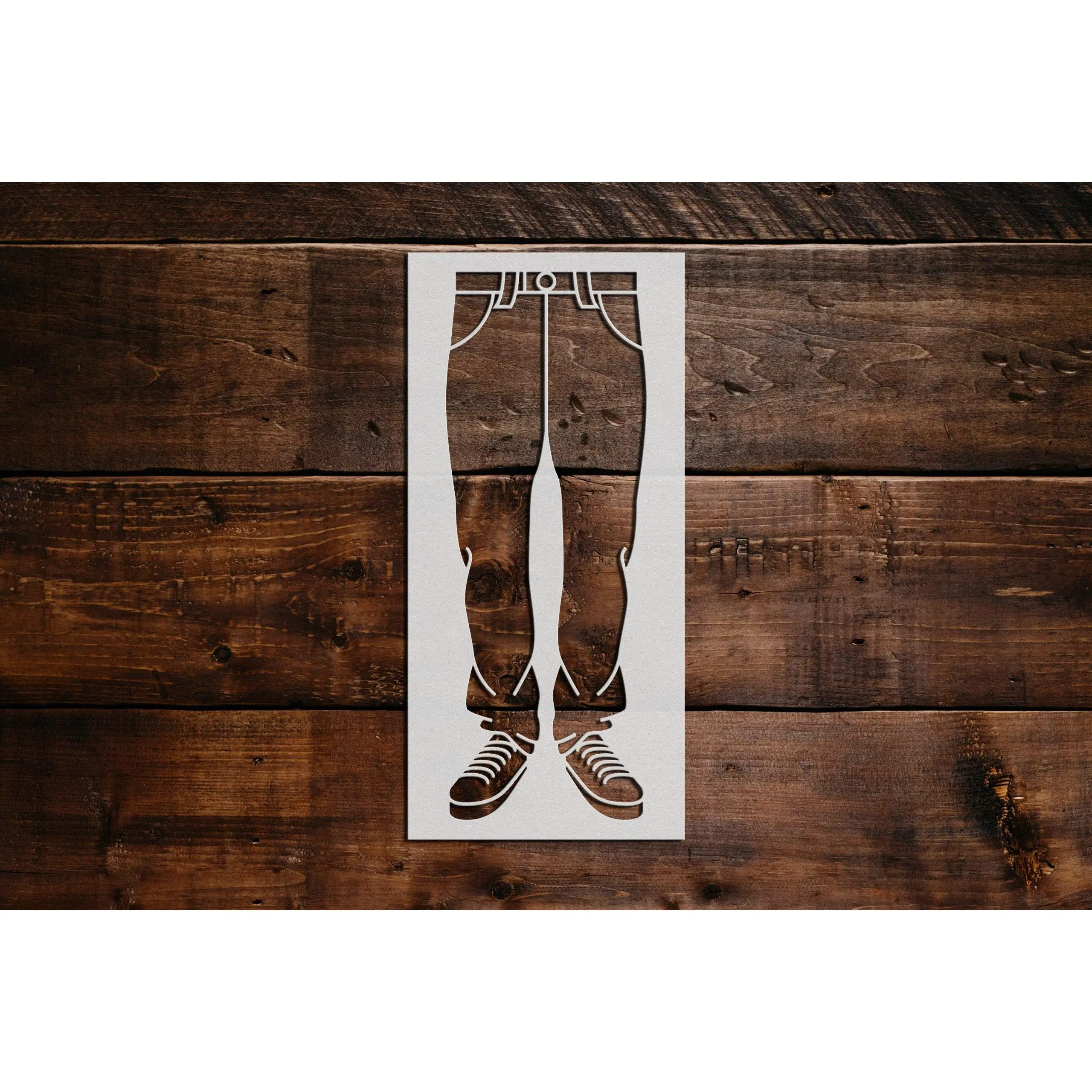 Pants and Shoes Stencil - Art and Wall Stencil