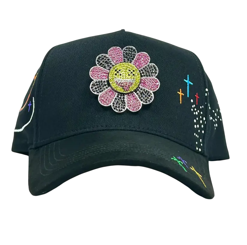 CAPS FANS BLACK MURAKAMI SNAPBACK HAT CFMURAKAMI BLK