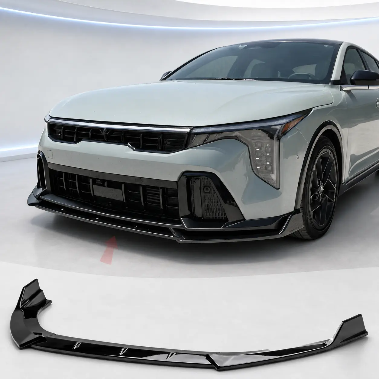 NARPES Front Lip Splitter Spoiler for KIA K4 GT-Line 2025 2026 Accessories,3PCS Body Kit, Drill mount, Durable PP construction, impact-proof & scratch-proof, Upgrade bumper, Sporty style protection, Automotive, Car Accessories