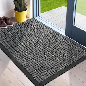 Durable Entrance Mat, Welcome Mat, Indoor Outdoor Use, Waterproof Super Absorbent Door Mat, Doormat, Floor Mats, Dirt Catcher, Ideal for Porch and Patio