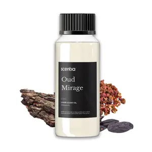 Scentia Oud Mirage Premium Oud Fragrance Oil for Diffusers – Luxury Spicy Woody Home Scent with Cardamom, Sandalwood, Patchouli & Tonka – Cold Air & HVAC Diffuser Oil Refill, Aroma, Freshener