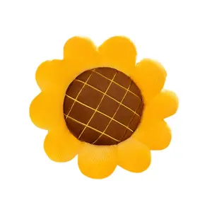 Modern Sunflower Design Pillow Set, Soft Filled Decorative Pillow, Living Room Bedroom Sofa Decoration